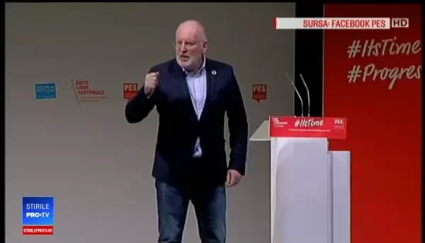 Timmermans, mesaj pentru ”Liviu” despre linia roșie. Cum a reacționat Dragnea. VIDEO