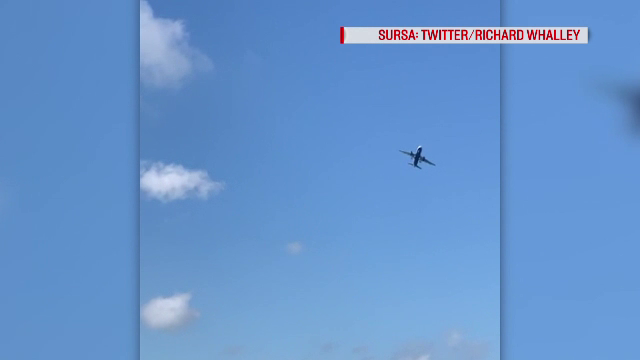 Imagini înfricoşătoare. Un avion British Airways, controlat cu greu de pilot din cauza vântului