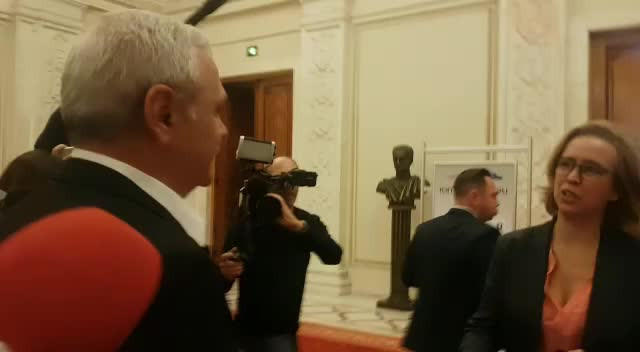 Dragnea i-a răspuns în limba engleză unei jurnaliste străine că nu știe engleza. VIDEO