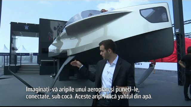 Iahtul "zburător", prezentat la târgul internațional din Emiratele Arabe Unite
