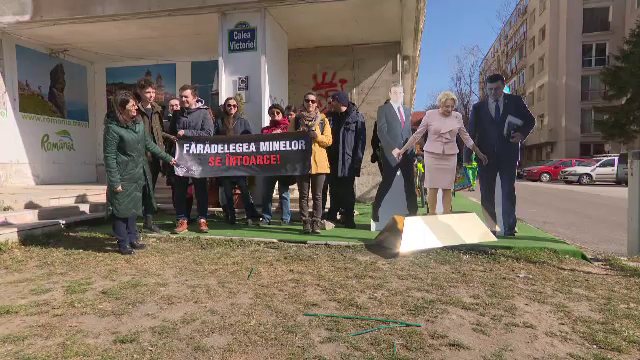 Protest inedit la Ministerul Economiei privind proiectul legii minelor