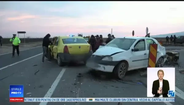 Grup de muncitori, spulberat de o mașină în Buzău. Gestul unui șofer de 18 ani