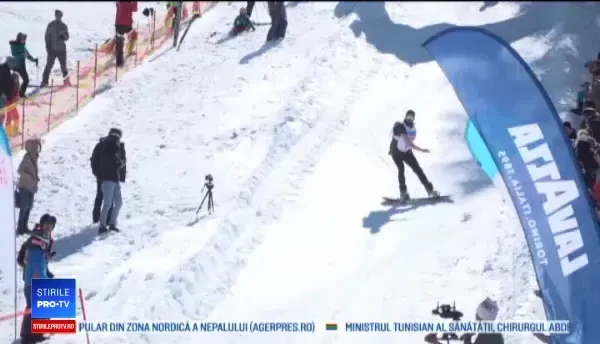 Concurs de sărituri cu schiurile în bazin, la Păltiniş. Care a fost premiul cel mare