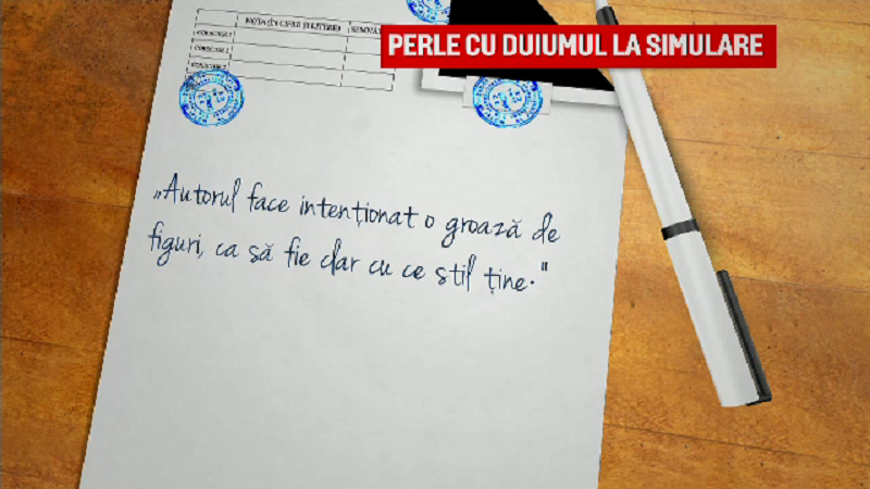 Perle la Simularea Evaluarii Naționale