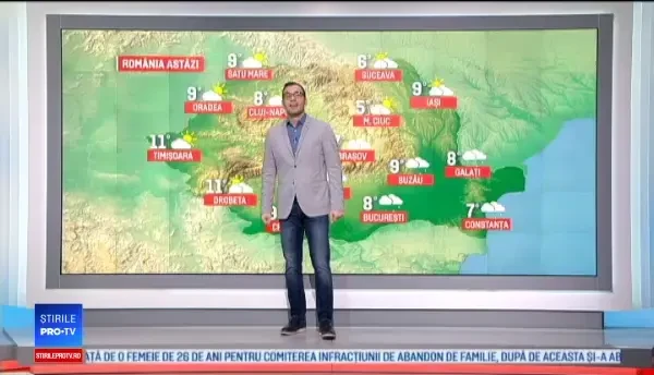 Ploile cuprind, astăzi, întreaga țară. Temperaturile nu trec de 12 grade