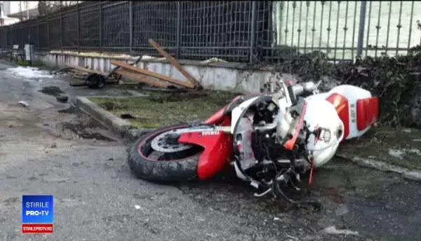 Starea bătrânului spulberat de motociclist, în Baia Mare. Tânărul, cercetat de poliție