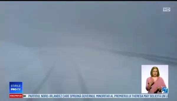 Ninsoare viscolită în zonele montane. Pe creste vântul a depășit 100 de km/h
