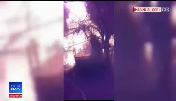 Incendiu de vegetaţie scăpat de sub control, în Gorj. Flăcările au distrus o casă și anexe