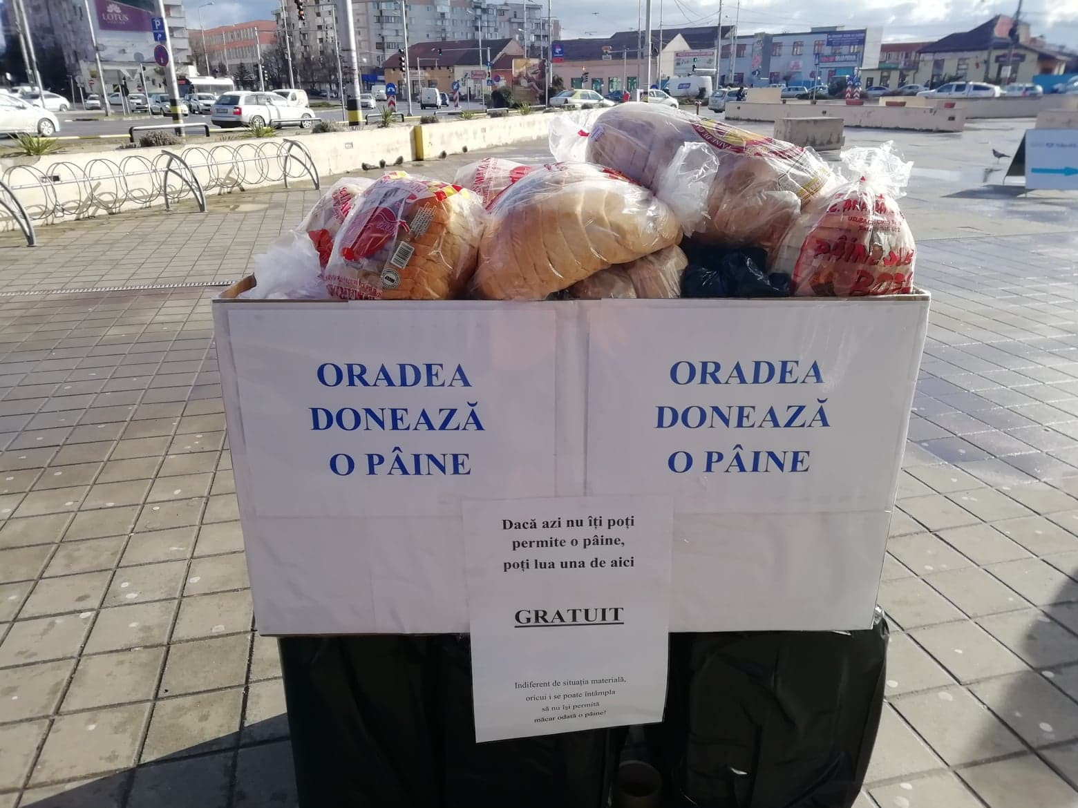 Acțiune umanitară la Oradea. Localnicii sunt invitați să doneze o pâine pentru nevoiași