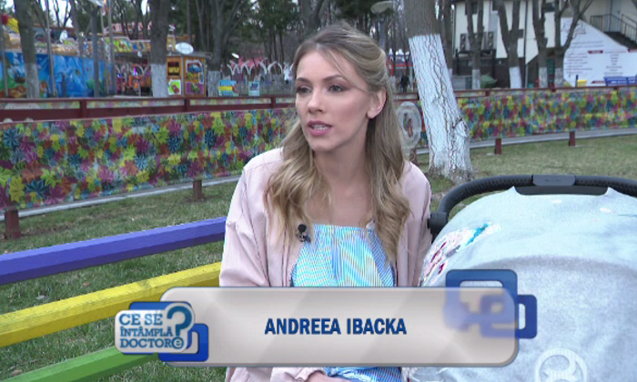 Cum a fost experiența nașterii pentru Andreea Ibacka. "Sunt atentă când o ridic"