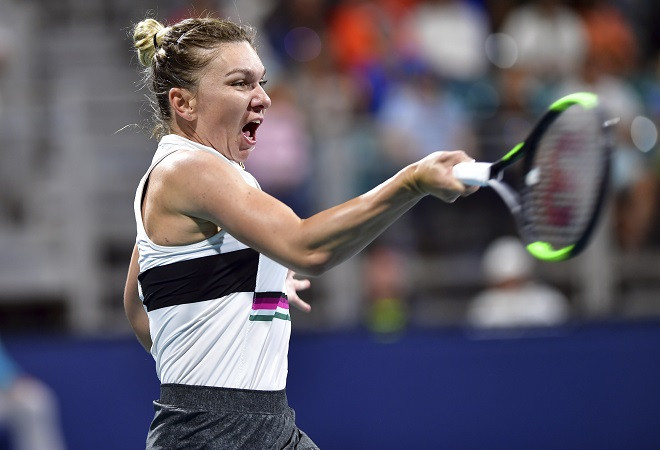 Simona Halep - Qiang Wang. Românca s-a calificat în semifinale la Miami