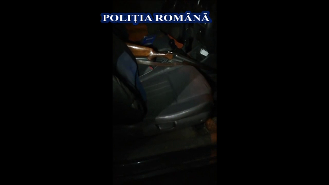 Pădurar şi paznic de vânătoare, arestați în Alba. Ce au găsit polițiștii în mașina lor
