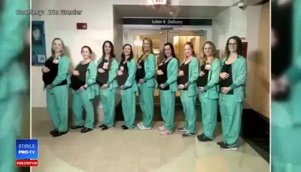 Nouă asistente dintr-o secție au rămas gravide în același timp. Explicația șefului