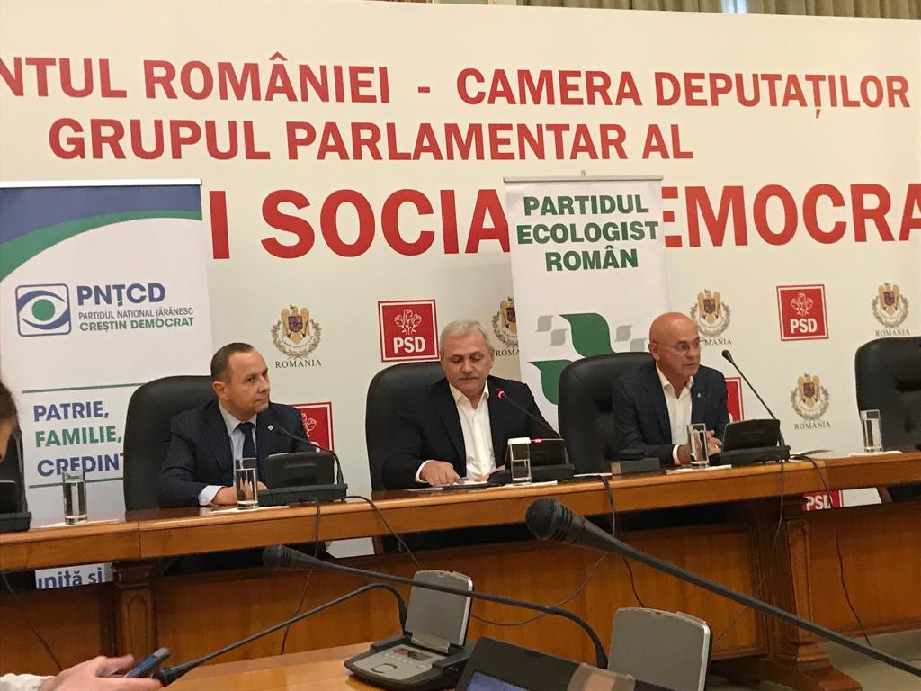 Dragnea anunță alianță cu PNȚCD și Ecologiștii. ”Nu am încredere că procesul meu va fi unul corect”