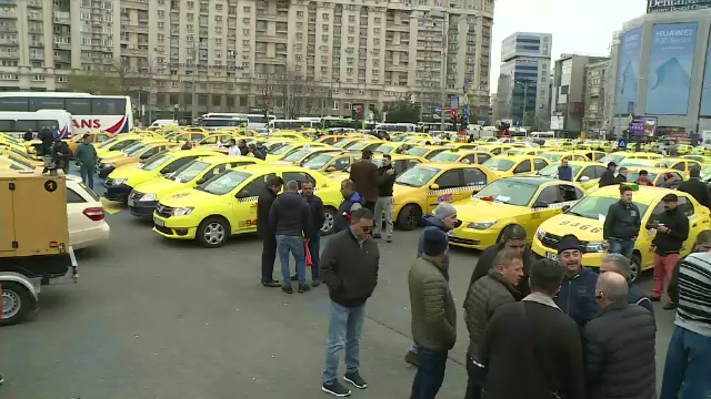 Taximetrist, atacat cu ouă de colegii săi, pentru că nu participă la protest