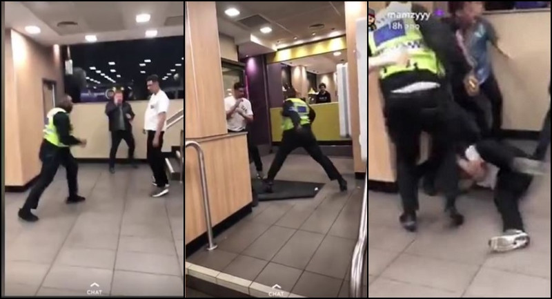 Scene șocante într-un fast-food. Ce a urmat după ce doi clienți au refuzat să plătească