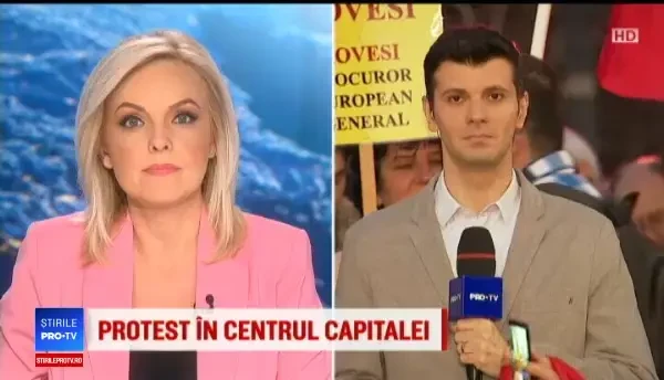 Protest în centrul Capitalei