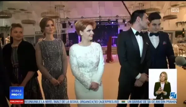 Imagini de la nunta Olguței Vasilescu. Ipostaza în care a fost pozat Dragnea cu iubita