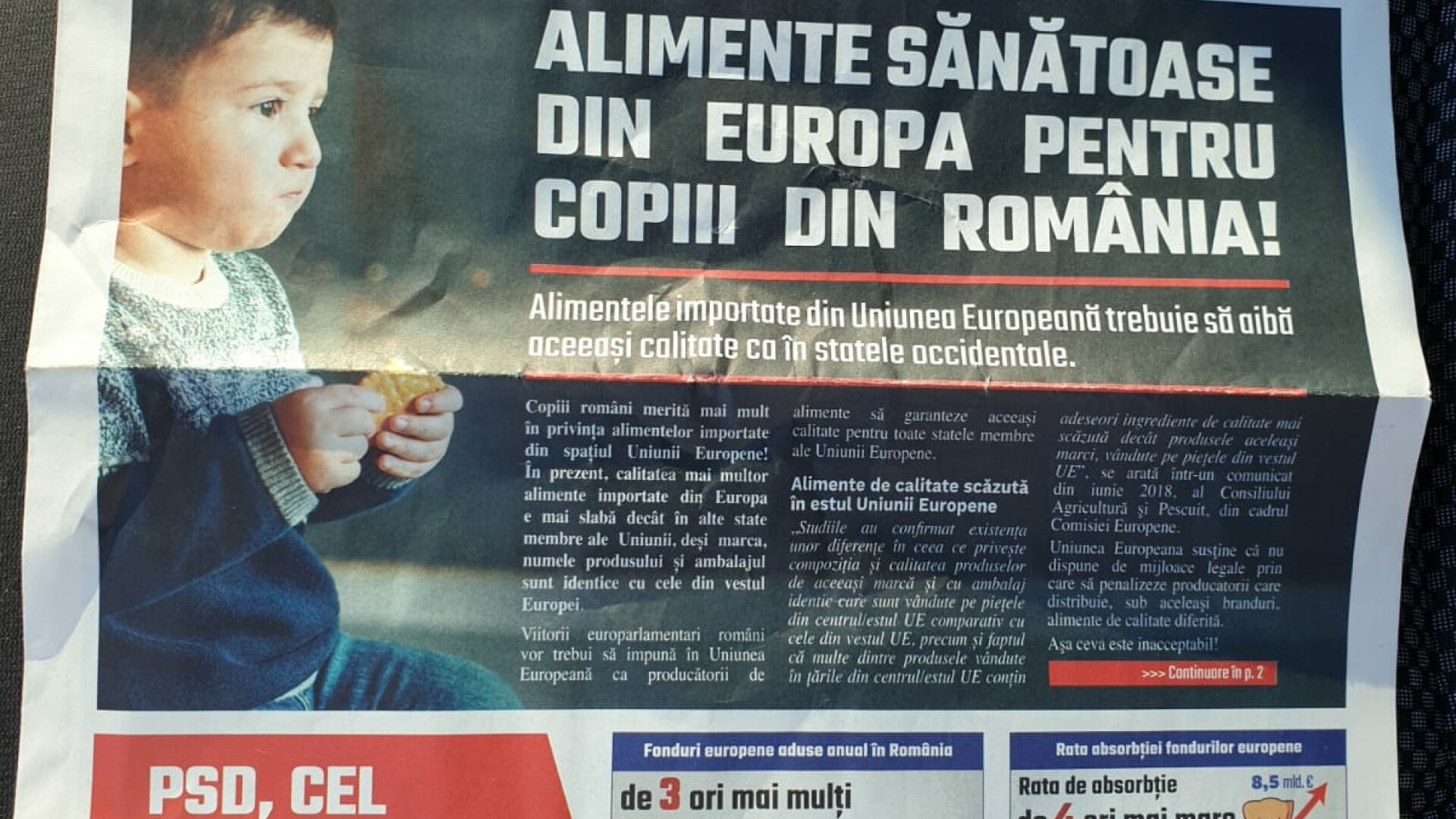 publicatie PSD distribuita de Posta Romana