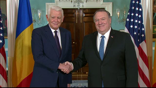 Meleşcanu, întâlnire cu Mike Pompeo. Mesajul despre corupție, transmis de oficialul american