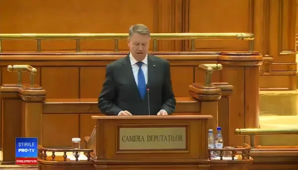 Discursul președintelui Klaus Iohannis în Parlament, la sedinta dedicata aniversării a 15 ani de la aderarea României la NATO