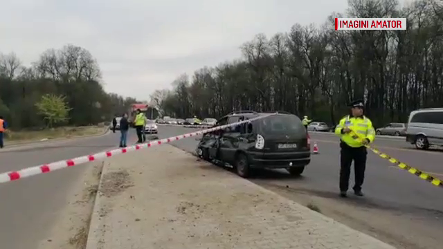 Accident grav la marginea Capitalei. Un om a murit şi mai mulţi sunt răniţi