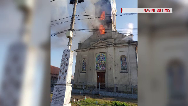 Lovitură grea în Postul Paştelui. O biserică veche de peste 130 de ani a luat foc