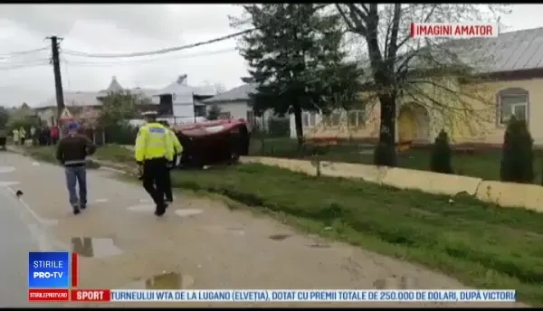 Accident grav provocat de o șoferiță începătoare. O femeie este în stare critică