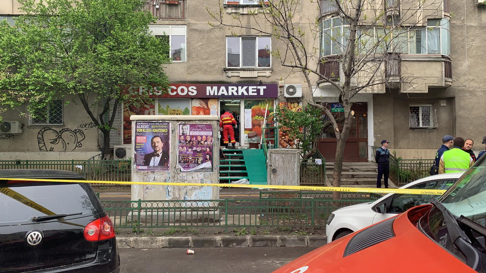 Femeie înjunghiată într-un magazin din Capitală de fostul partener, care apoi s-a sinucis