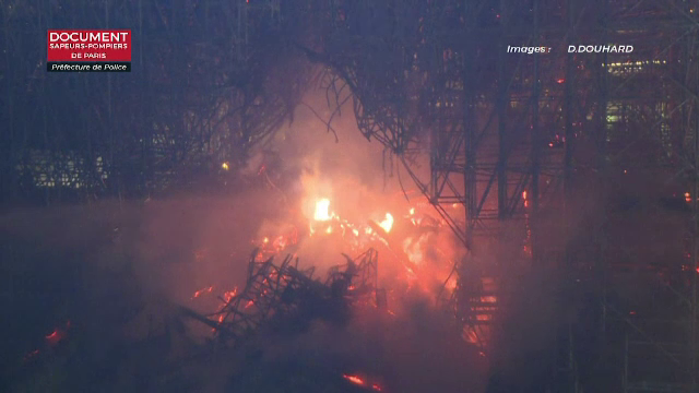 Incendiu la catedrala Notre Dame. Prima ipoteză luată în calcul pentru cauzele dezastrului