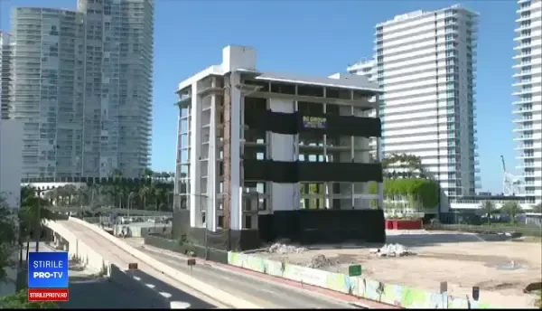 Clădire veche pusă la pământ în doar zece secunde, printr-o operațiune spectaculoasă. VIDEO