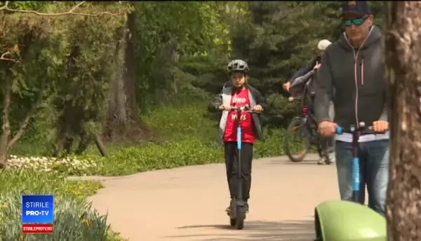 Bucureştenii vor putea închiria trotinete electrice. De ce sunt mai rapide ca maşinile