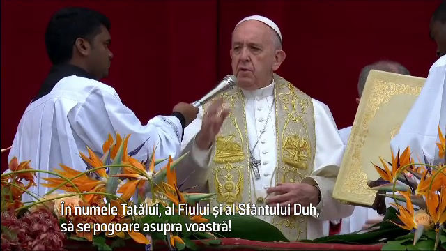 Mesajul emoționant transmis de Papa Francisc credincioșilor, cu prilejul Paștelui
