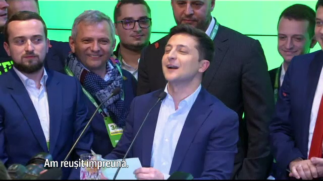 Comicul Volodimir Zelenski, ales preşedinte al Ucrainei. Care va fi primul său decret