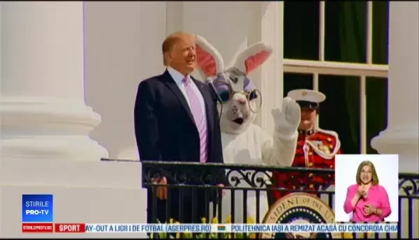 Zi cu porţile deschise la Casa Alba. Replica bizară a lui Trump la începutul cursei cu ouă