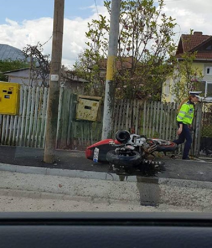 Accident de motocicletă &icirc;n Argeș