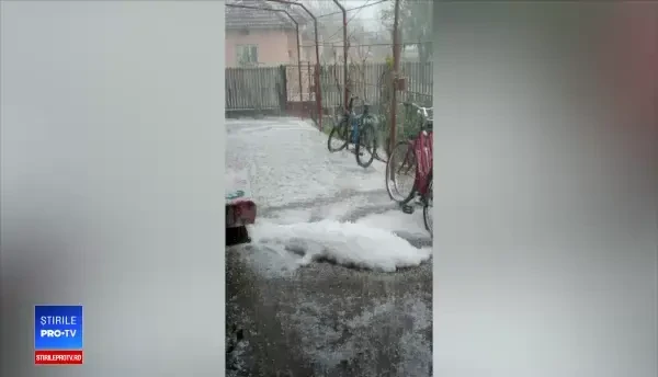 Grindină în județul Buzău