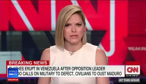 Vehicule ale armatei au intrat în mulțime, la Caracas. VIDEO