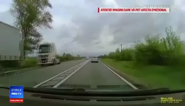 Un actor din România a filmat cu camera de bord un accident în care a murit o persoană