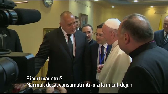 Mesajul Papei Francisc pentru bulgari. A primit un borcan uriaş cu iaurt de la premier