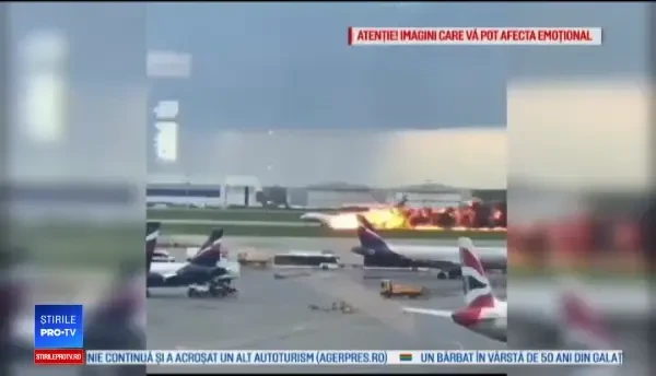 Filmul accidentului aviatic din Rusia în care au murit 41 de persoane