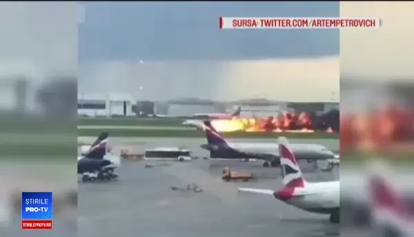 Filmul accidentului aviatic din Rusia în care au murit 41 de persoane