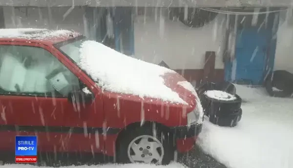 Grindină în județul Călărași