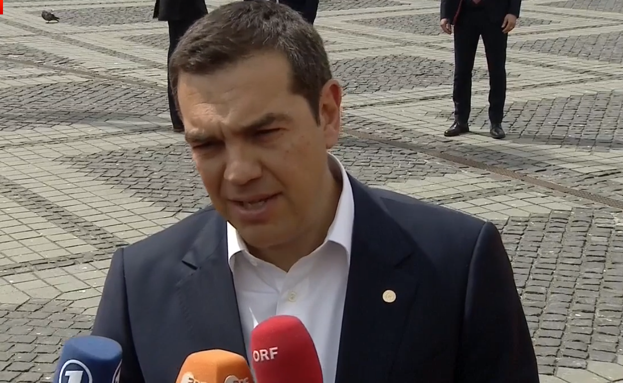 Alexis Tsipras la summitul de la Sibiu