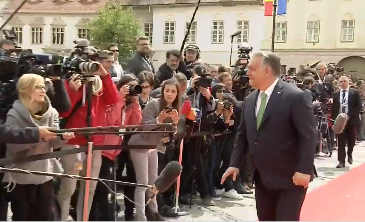 Viktor Orban la summitul de la Sibiu