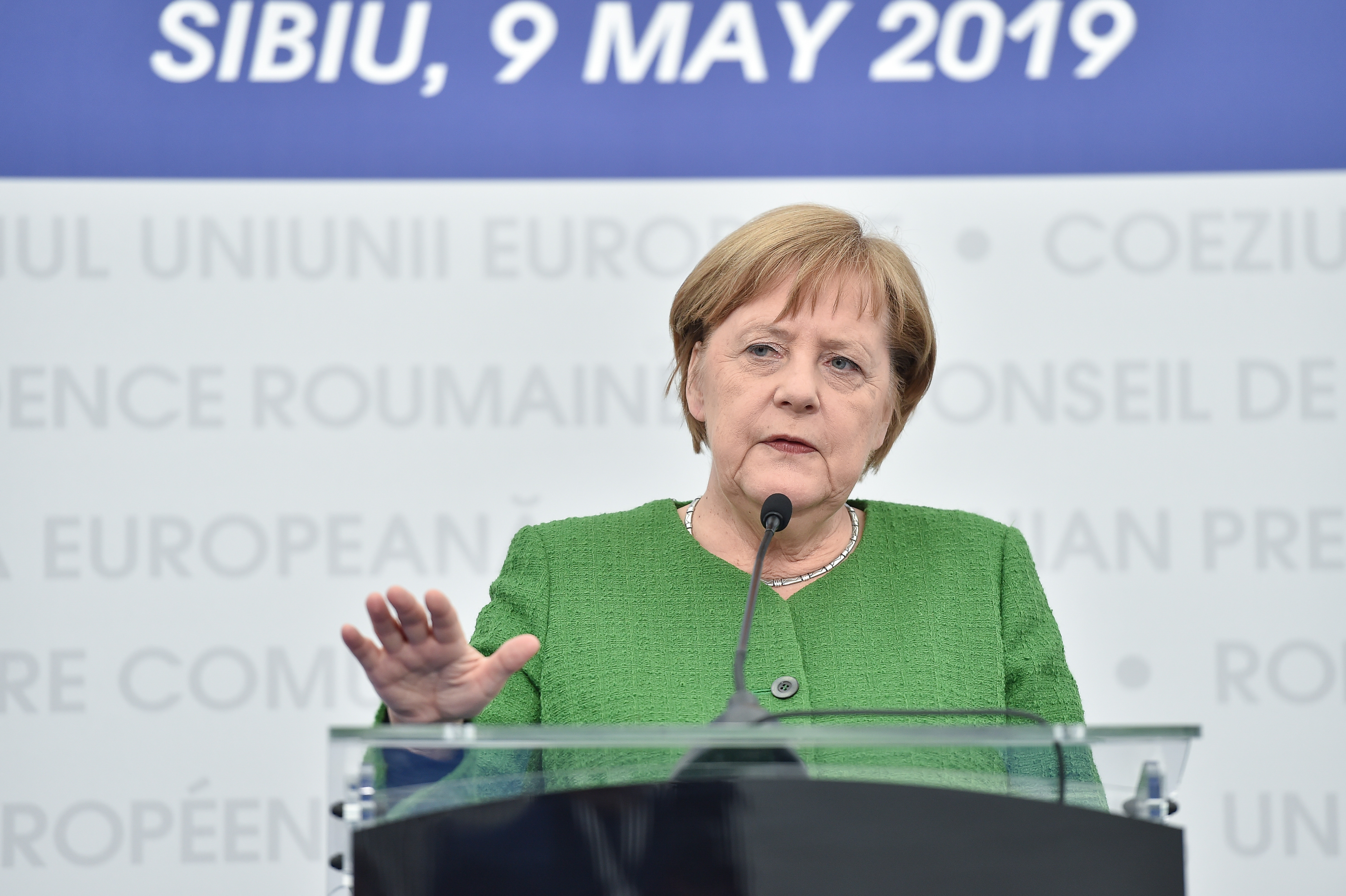 Angela Merkel, la Sibiu: ”Am dovedit că în situații de criză ne ajutăm unii pe alții”