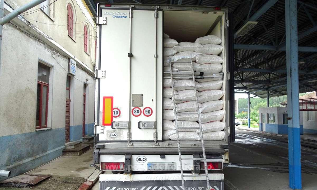 Descoperirea poliţiei într-un TIR cu seminţe de floarea soarelui. Ce plănuia şoferul