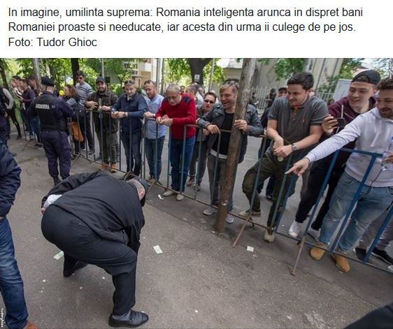 Reacția unui ieşean participant la mitingul anti-PSD: ”În imagine, umilinţa supremă”