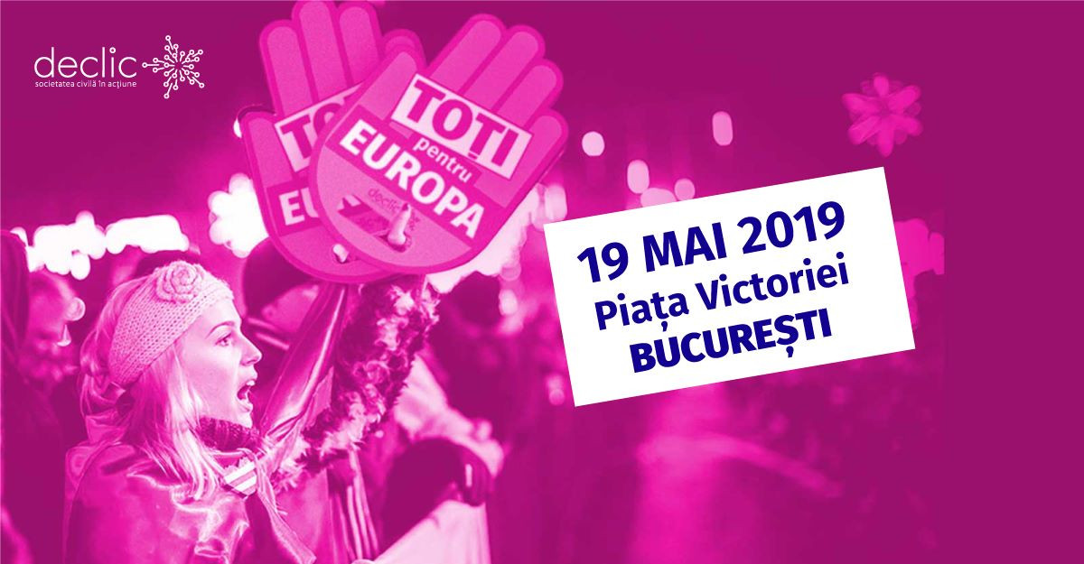 Manifestații ”civice” organizate pe 19 mai, ”pentru a încuraja tinerii să iasă la vot”