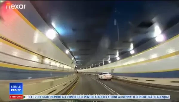 Accident într-un tunel din Manhattan provocat de un șofer care a intrat pe contrasens